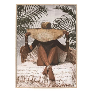 Tablou înrămat atmosferă Eliane, Imprimeu pe pânză 58x78 cm