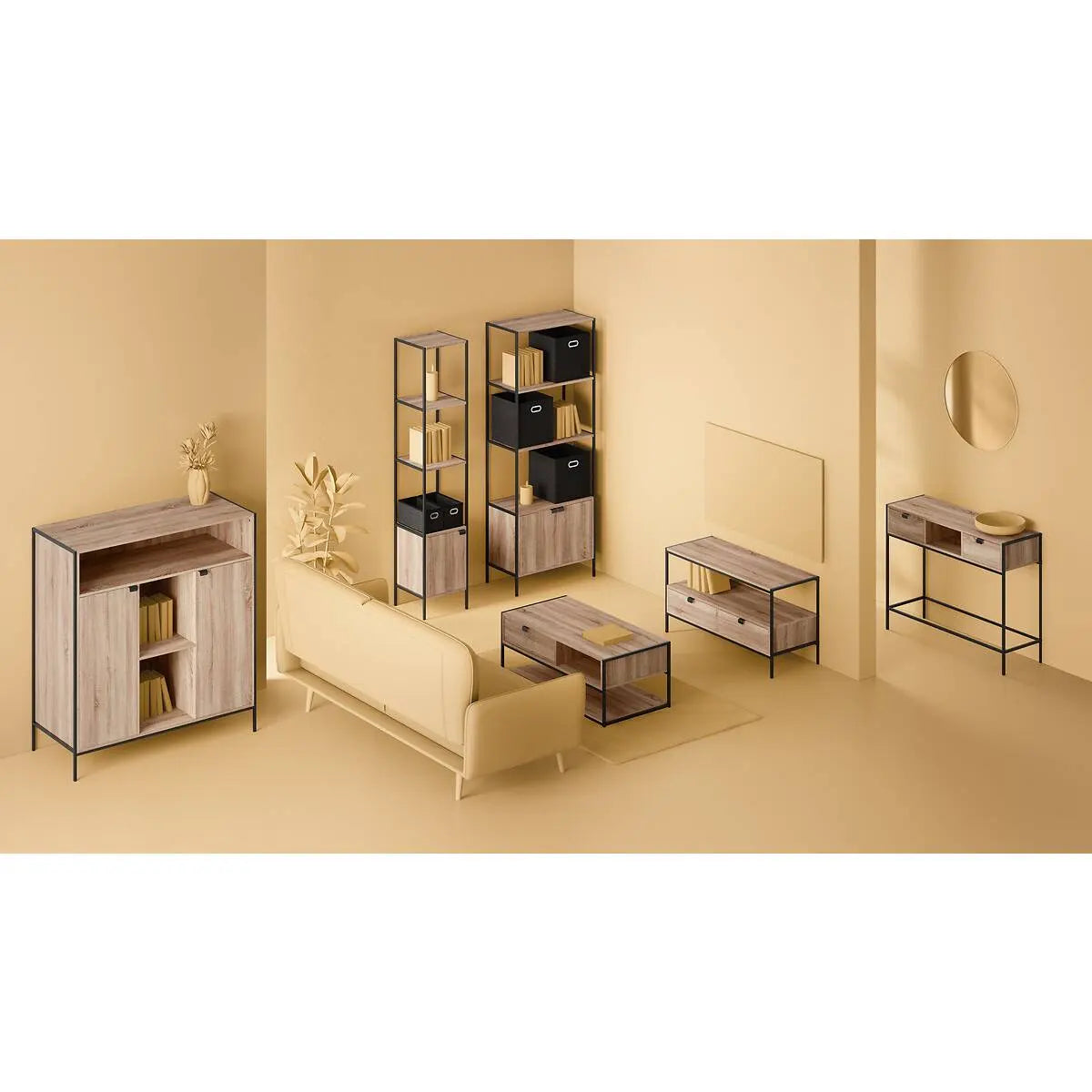 Bufet 5five Aliaj, 114x110x37 cm