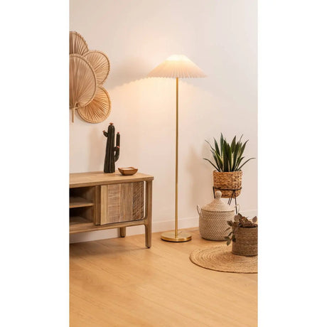 Lampă de atmosferă Jiling, Metal, Auriu, 150 cm