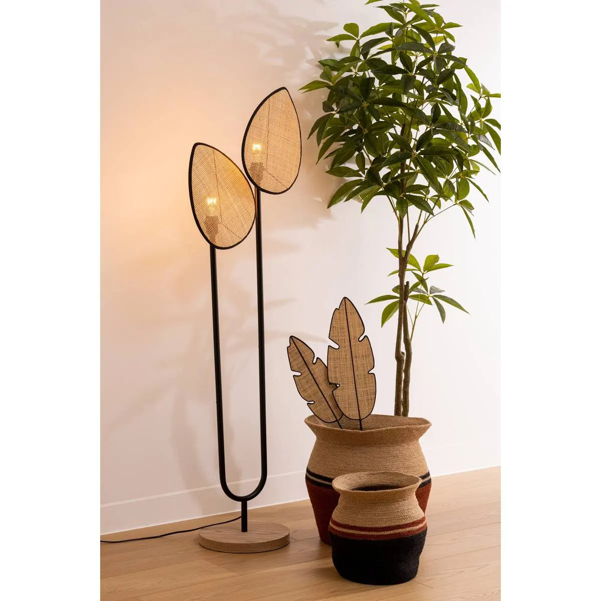 Lampă atmosphera Olme Design, Metal și Lemn, Natural, 143 cm