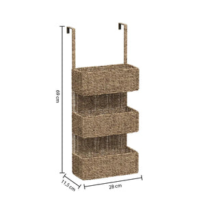 Raft cu 5 uși, ratan, 3 niveluri