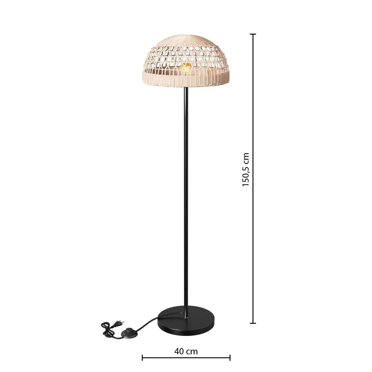 Lampion atmosphera Rory, Ratan, Natural, 150 cm
