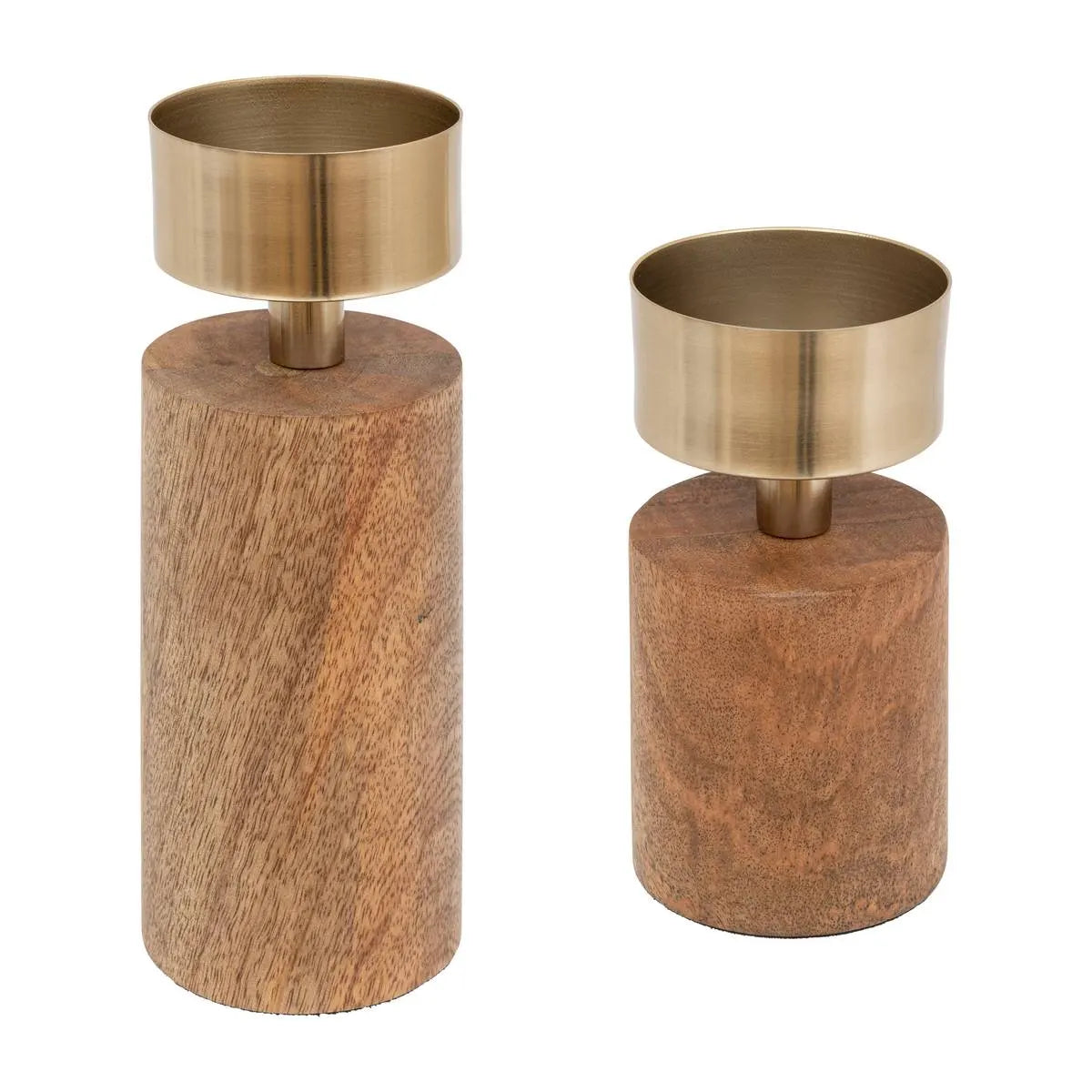 Sfeșnic Atmosphera Tropical Boudoir, Lemn, 22 cm, 2 buc.