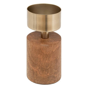 Sfeșnic Atmosphera Tropical Boudoir, Lemn, 22 cm, 2 buc.