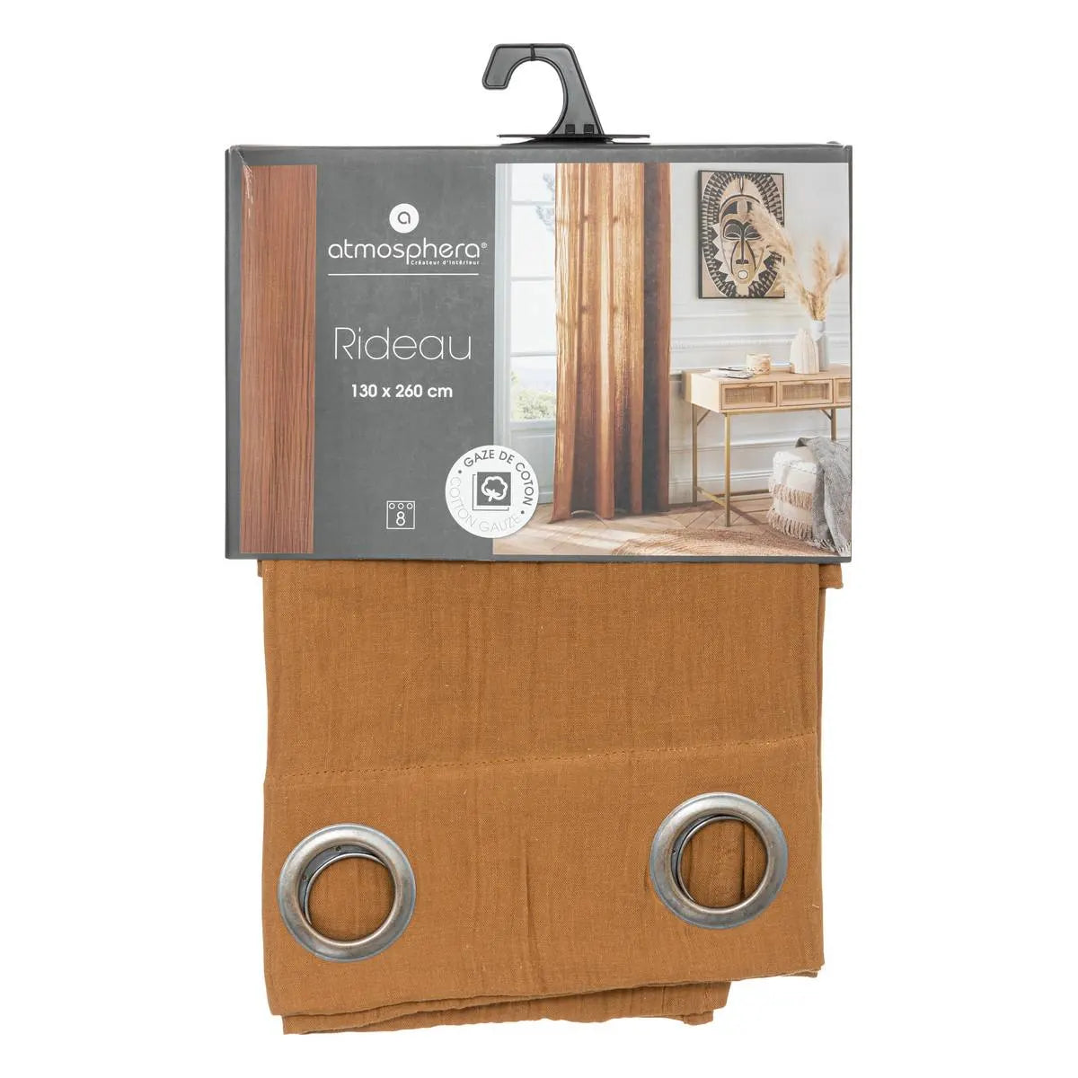 Perdea Atmosphera, voal de bumbac, 130x260 cm