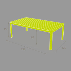 Masă de grădină Hesperide Paradize, salcâm, 8 locuri