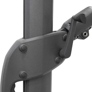 Градински чадър със странична стойка Hesperide Melhia, Накланящ се, Olefin, Антрацит, 4x3 m