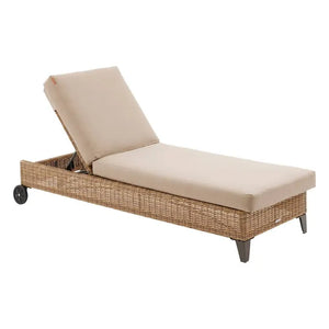 Шезлонг Hesperide Malta, Алуминий и изкуствен ратан, Савана