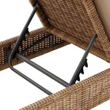Șezlong Hesperide Malta, aluminiu și ratan artificial, savana