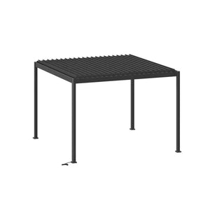 Електрическа беседка Hesperide Evora, Алуминий, Графит, 3.6x3.6 m