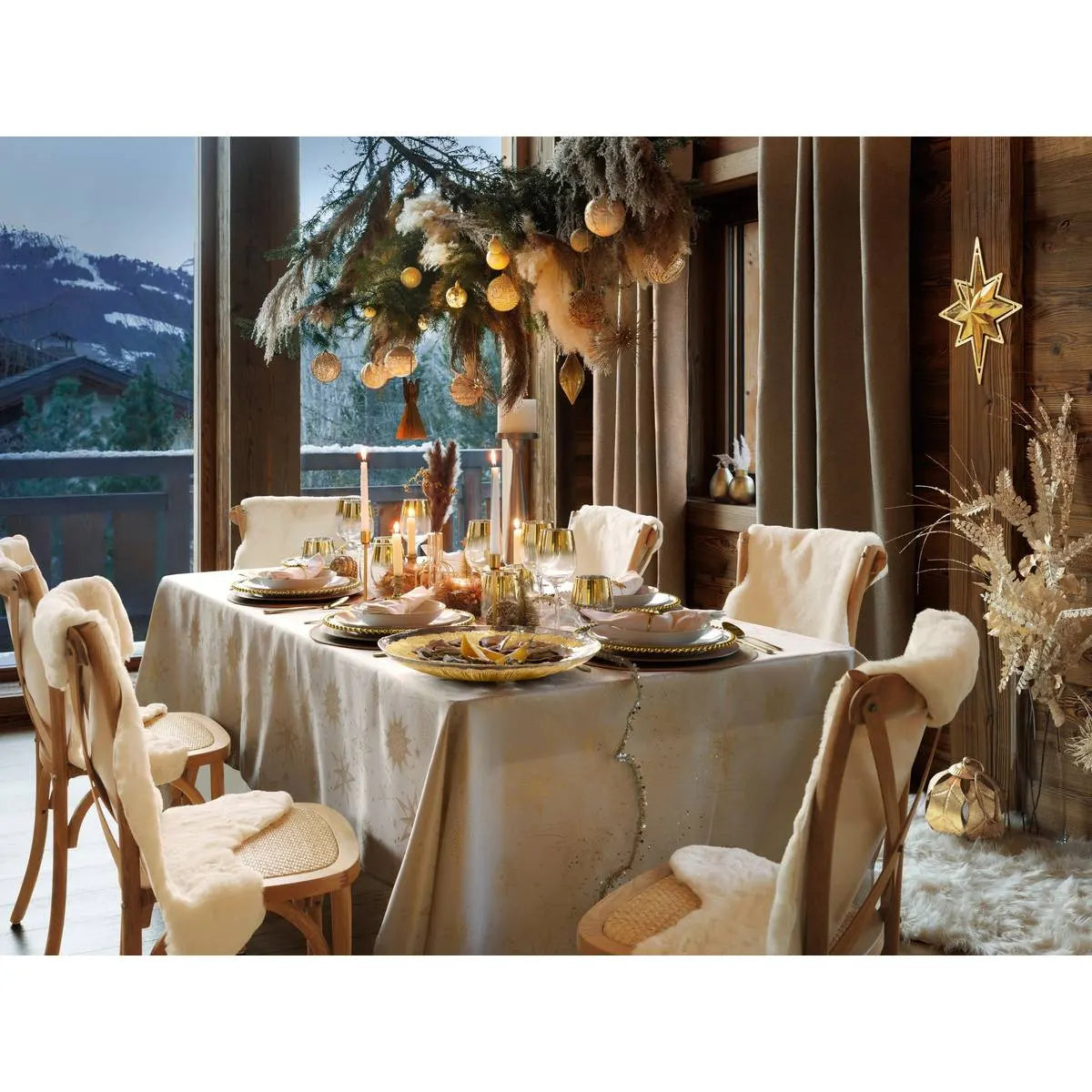 Sfeșnic atmosferă Le Collectionneur, Metal, Aur, 41 cm