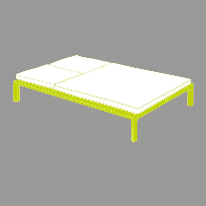 Двоен алуминиев шезлонг Hesperide Evasion, Цвят Глина