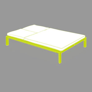 Двоен алуминиев шезлонг Hesperide Evasion, Цвят Глина