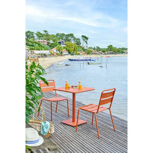 Masă pătrată de grădină Hesperide Phuket, portocalie