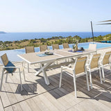Masă de grădină extensibilă Hesperide Axiome, aluminiu, 10 locuri