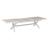 Masă de grădină extensibilă Hesperide Axiome, aluminiu, 12 locuri