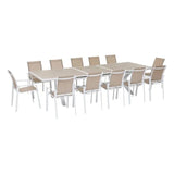 Masă de grădină extensibilă Hesperide Axiome, aluminiu, 12 locuri