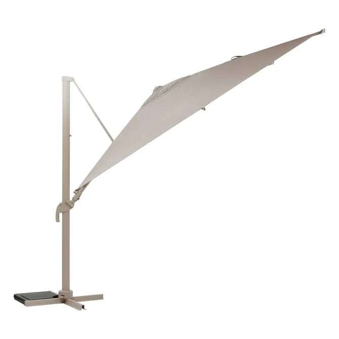 Градински чадър със странична стойка Hesperide Melhia, Накланящ се, Olefin, Шисти/Лен, 4x3 m