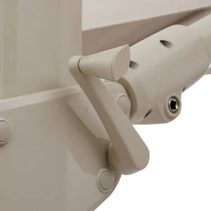 Градински чадър със странична стойка Hesperide Melhia, Накланящ се, Olefin, Шисти/Лен, 4x3 m