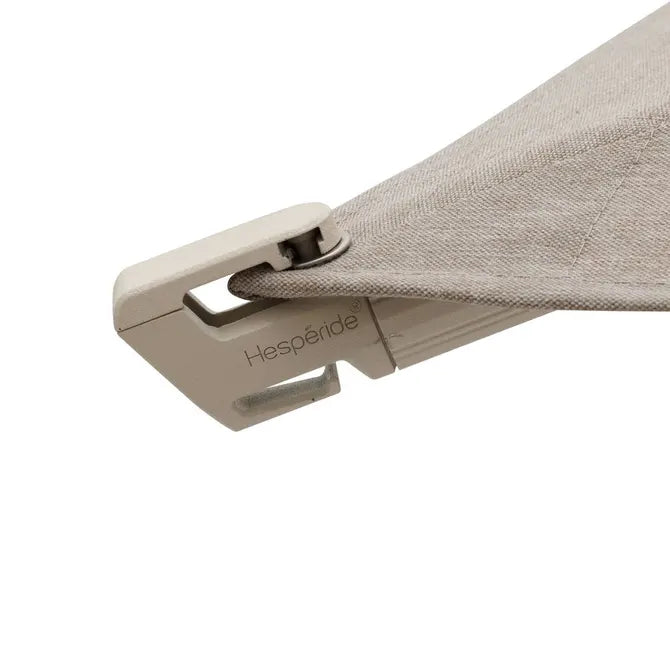 Градински чадър със странична стойка Hesperide Melhia, Накланящ се, Olefin, Шисти/Лен, 4x3 m