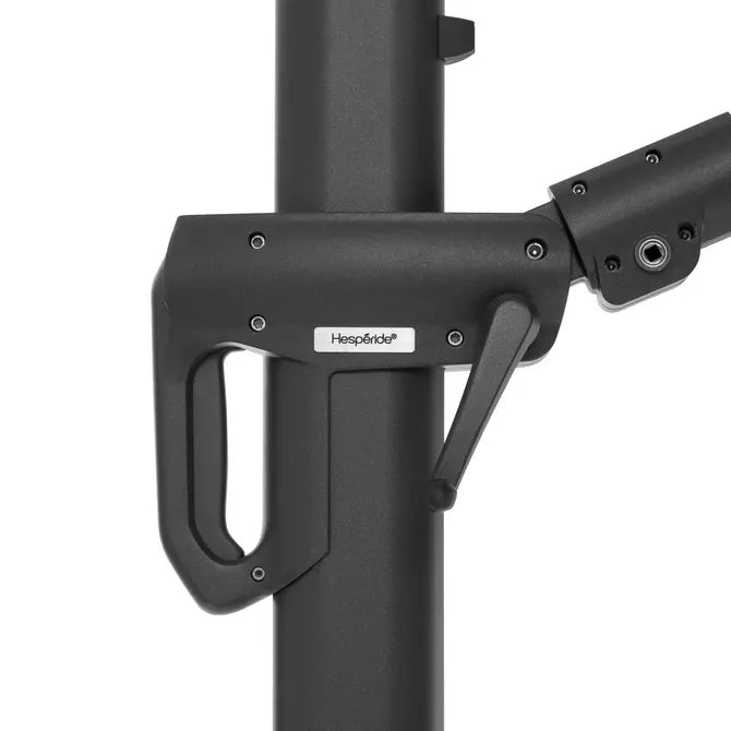 Градински чадър със странична стойка Hesperide Suenyo Sunbrella, Антрацит, 4x3 m