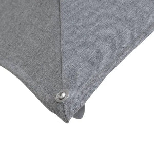 Градински чадър със странична стойка Hesperide Suenyo Sunbrella, Антрацит, 4x3 m