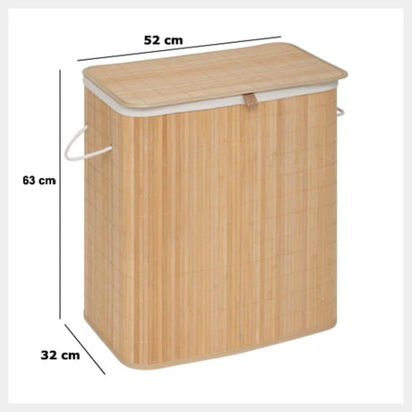 Coș de rufe 5five, Bambus, 100 l