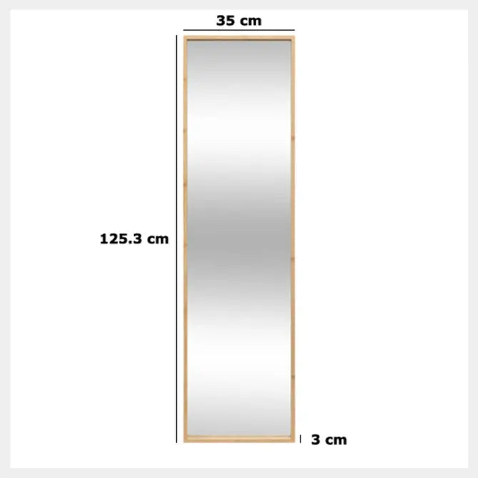 Oglindă de baie 5five BAM, dreptunghiulară suspendată, 35x125 cm