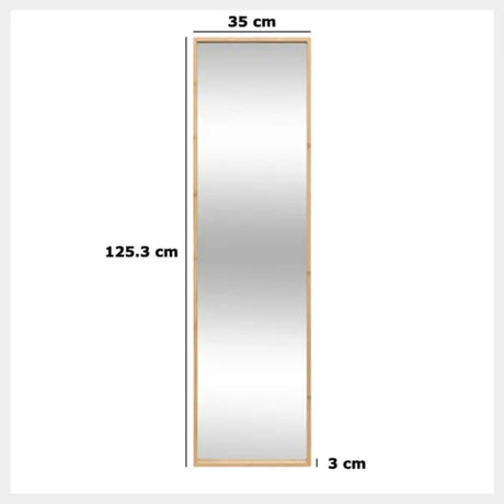 Oglindă de baie 5five BAM, dreptunghiulară suspendată, 35x125 cm