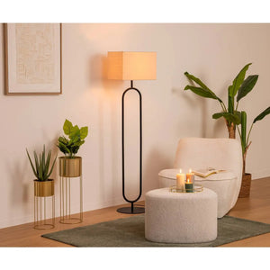 Lampion atmosphere Alec, Metal, Negru, 154 cm