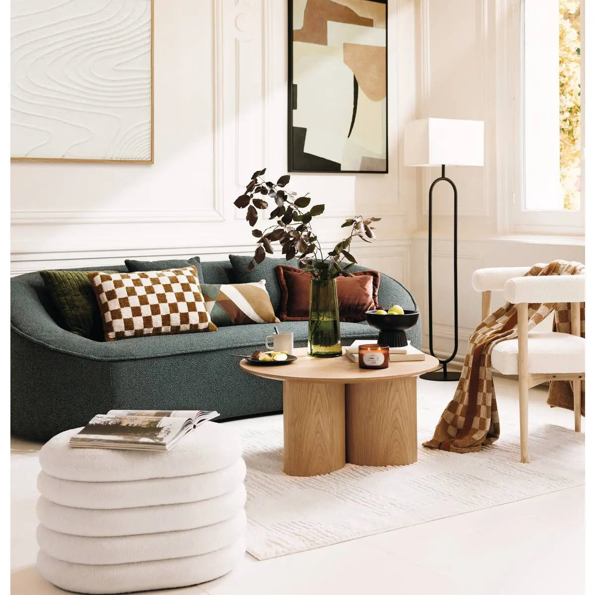 Lampion atmosphere Alec, Metal, Negru, 154 cm