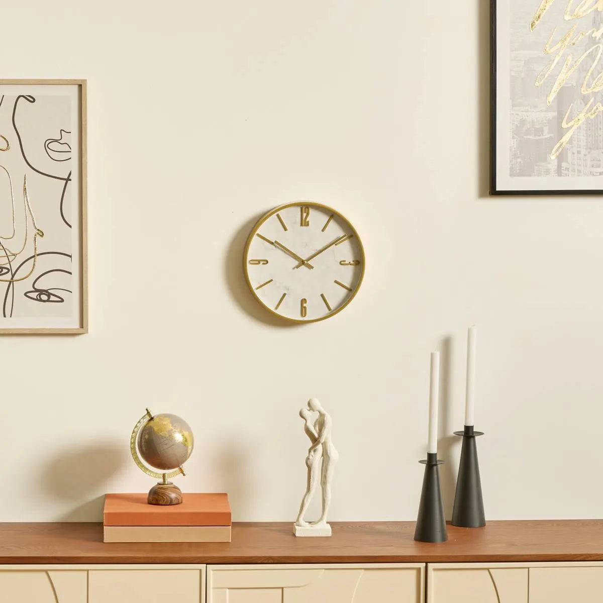 Sfeșnic Atmosphera Aut, Metal, Negru, 24 cm, 2 buc.