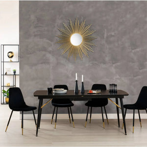 Sfeșnic Atmosphera Aut, Metal, Negru, 24 cm, 2 buc.