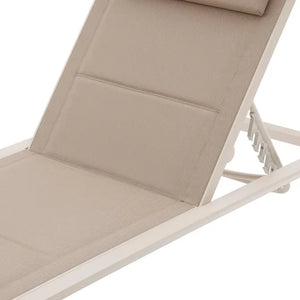 Шезлонг Hesperide Allure, Алуминий, Лен/Глина