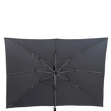 Umbrelă de grădină cu suport lateral Hesperide Equador, anodizat, 4x3 m