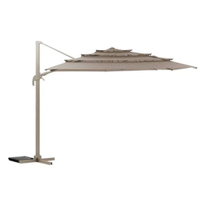 Градински чадър със странична стойка Hesperide Melhia Multi-canvas, Накланящ се, Olefin, Лен, 4x3 m