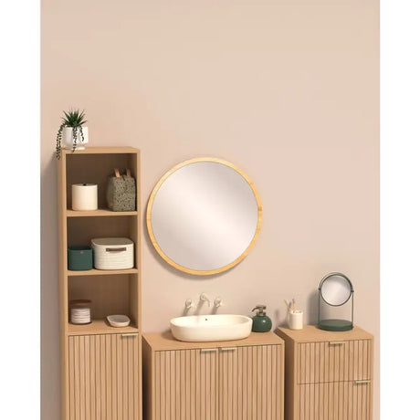 Oglindă de baie 5five Ficus, rotundă, Pivot Duo
