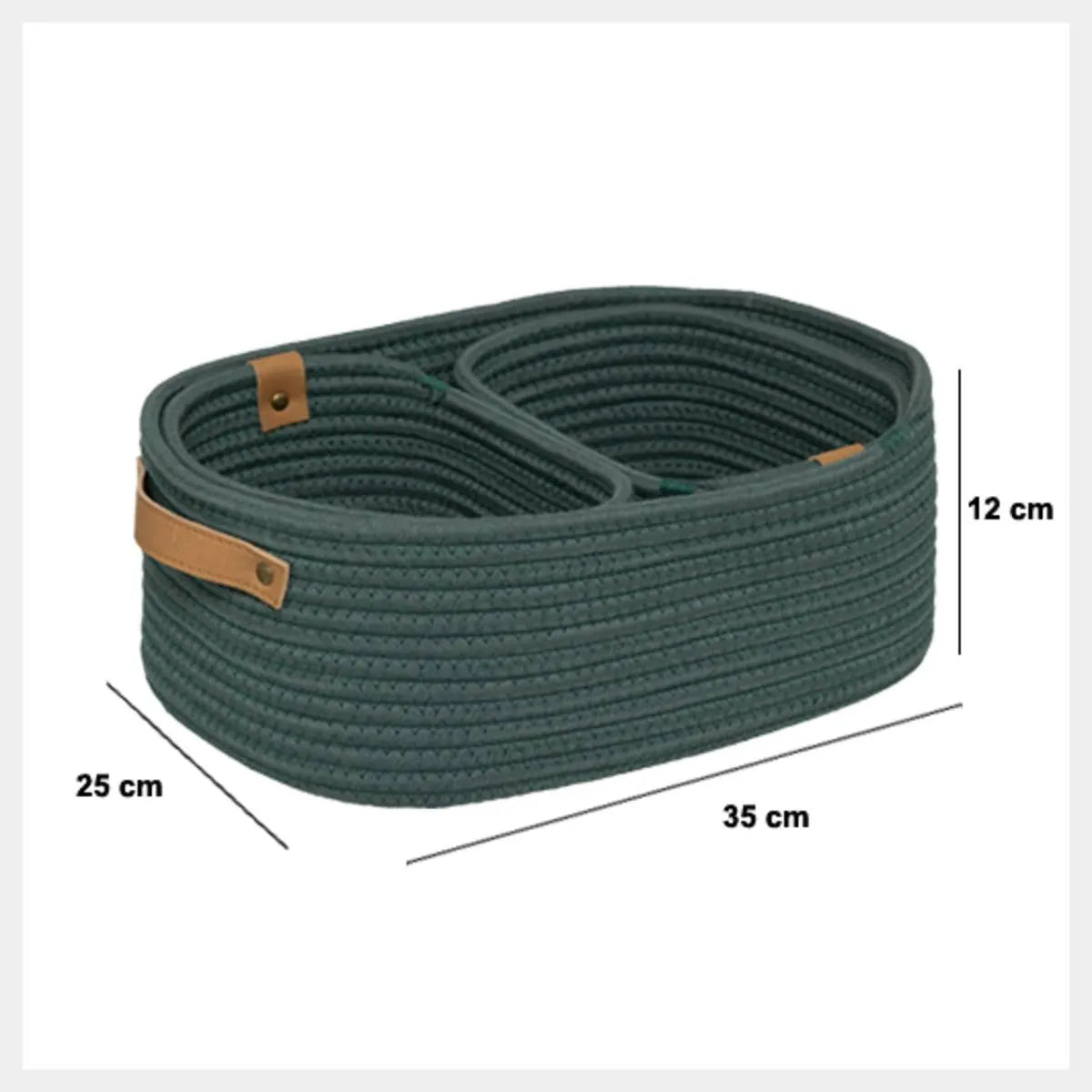 Set de coșuri de depozitare 5five pentru Ficus, 3 buc.