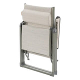 Scaun pliabil tip șezlong Hesperide Decima, aluminiu