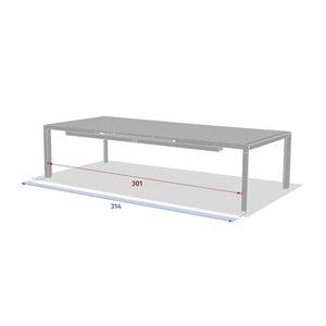 Masă de grădină Hesperide Evasion, fildeș, 14 locuri