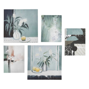 Tablou înrămat Atmosphere Cynthia, ghivece de flori, set de 5