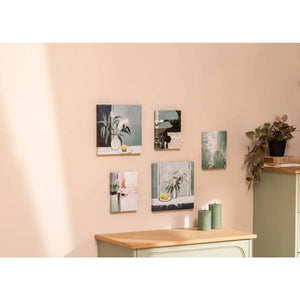 Tablou înrămat Atmosphere Cynthia, ghivece de flori, set de 5