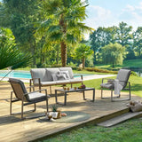 Set lounge de grădină Hesperide Boreane, aluminiu, 5 locuri