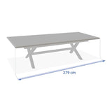 Masă de grădină extensibilă Hesperide Axiome, aluminiu, 10 locuri