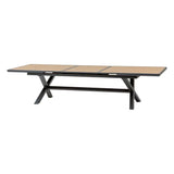 Masă de grădină extensibilă Hesperide Axiome, aluminiu, 12 locuri