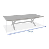 Masă de grădină extensibilă Hesperide Axiome, aluminiu, 12 locuri