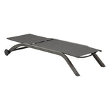 Șezlong pliabil cu roți Hesperide Jimani, aluminiu, reglabil