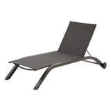 Șezlong pliabil cu roți Hesperide Jimani, aluminiu, reglabil