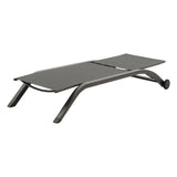 Șezlong pliabil cu roți Hesperide Jimani, aluminiu, reglabil