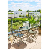 Masă pliabilă de balcon Hesperide Azua, sticlă, 2 locuri